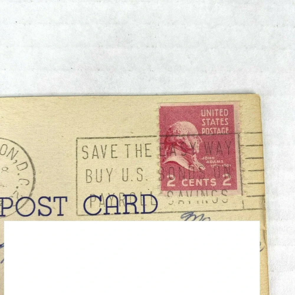 Vintage Washington‎ Cathedral Peter Paul Washington DC Postcard Curteich Posted
